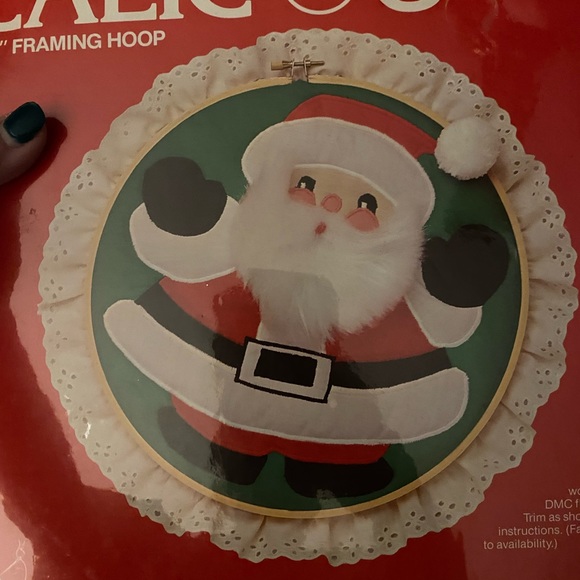 Designs For The Needle Applique Calicos Santa Claus 10" Hoop Kit Vtg Christmas - Picture 2 of 5